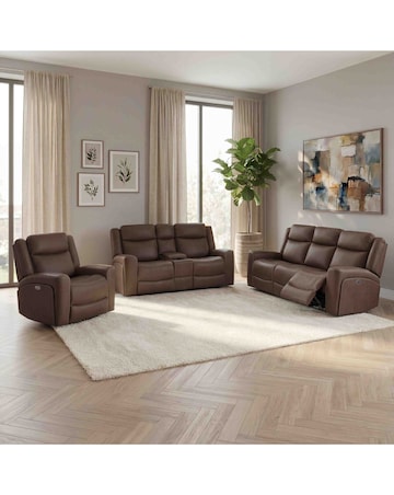 Hayes Power Recliner 2 Seater Sofa with Console & USB Charging