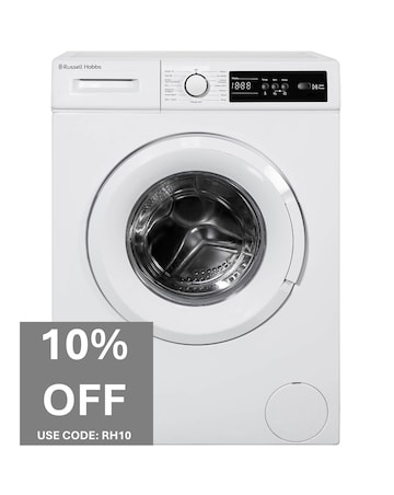 Russell Hobbs RH612W111W, 6Kg, 1200rpm, Washing Machine - White