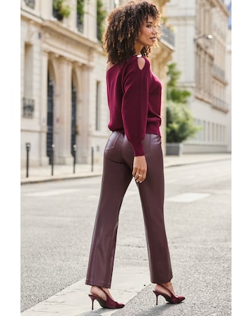 Sosandar Faux Straight Leg Trouser