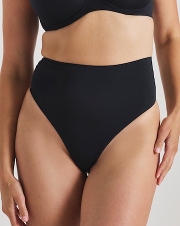 Figleaves Smoothing High Waisted Thong - Black