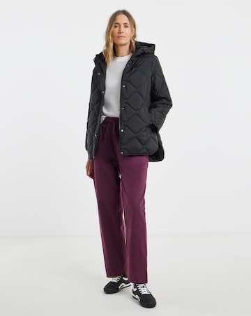 Black Short Quilted Jacket