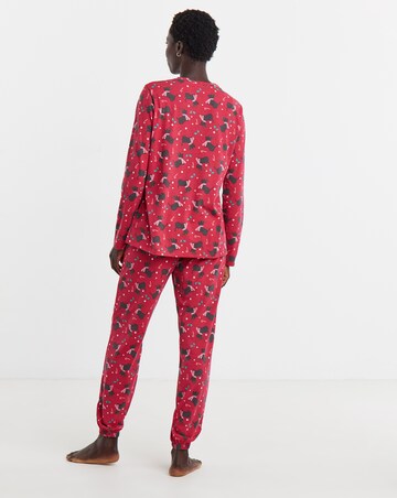 Pretty Secrets Christmas Scottie Dog Family Pyjamas - Womens