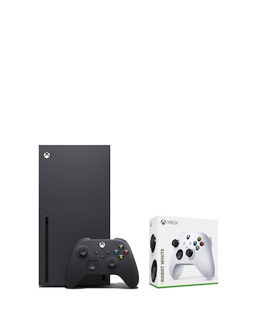 Xbox Series X Console with Robot White Wireless Controller bundle