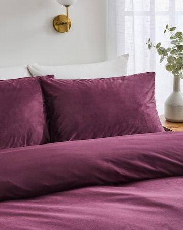 Soft Plain Velvet Duvet Cover Set