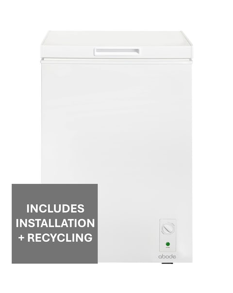 Abode A99CF0E1W Chest Freezer 99L White + Install