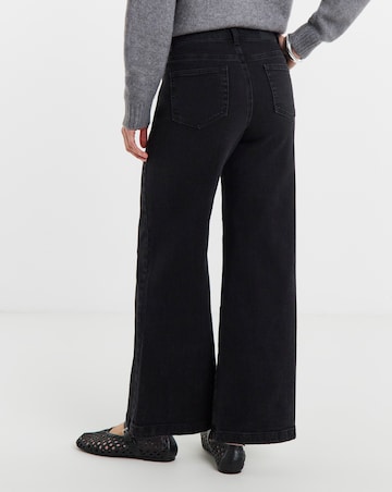Magisculpt Washed Black Wide Leg Jeans