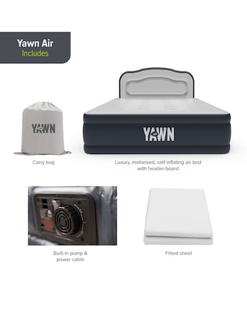 Yawn Double Airbed (with custom fitted sheet)