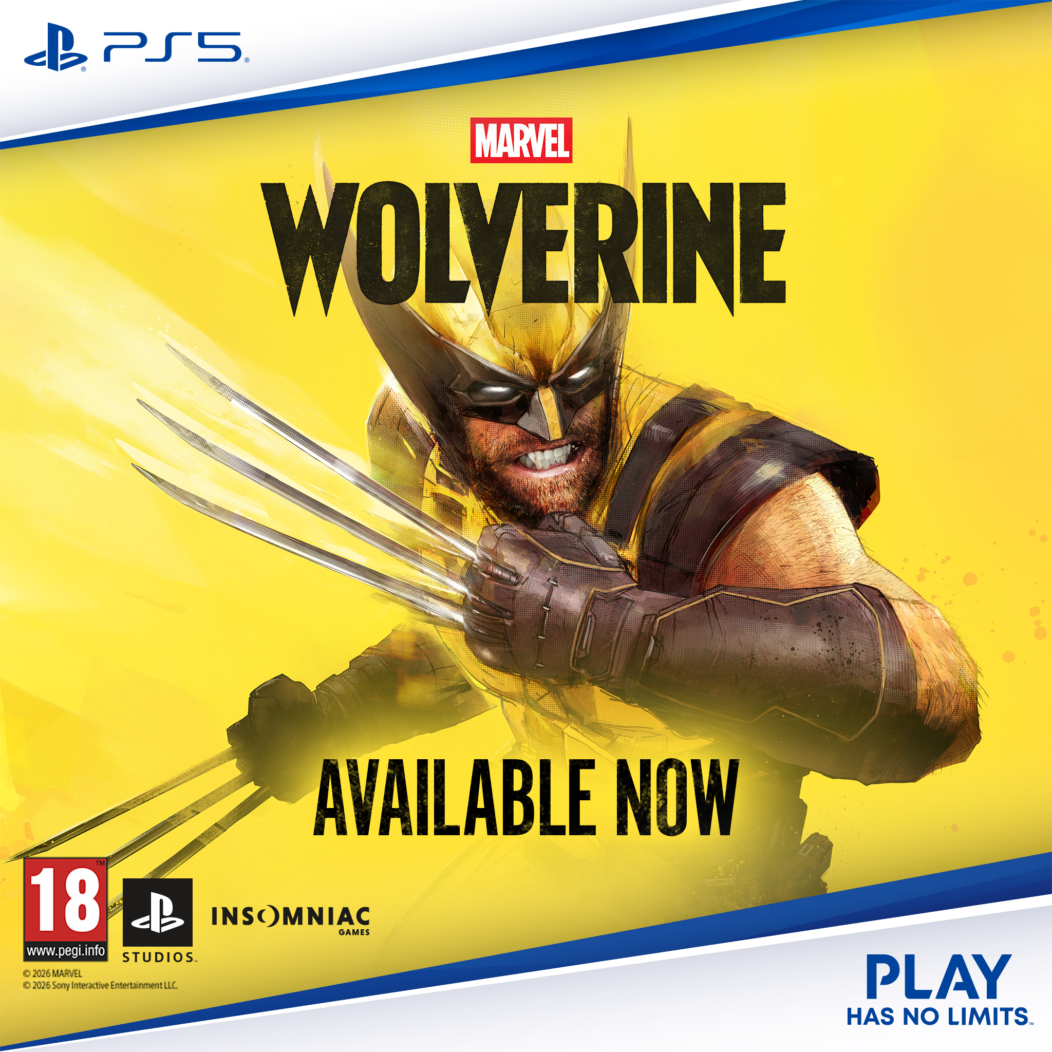 Promotional image for Marvel Wolverine on PS5
