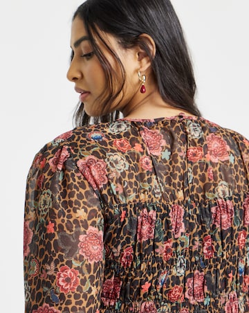 Simply Be Leopard Skater Dress