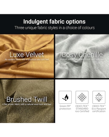 Jay-Be Heritage Luxe Velvet 2 Seater Sofa Bed with E-Pocket Mattress