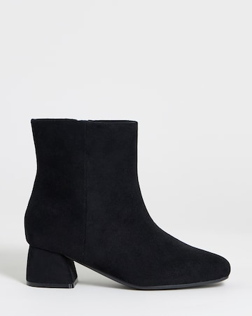 Carmella Block Heel Ankle Boots - Extra Wide Fit (EEE)