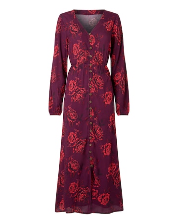 Joe Browns Radiant Roses Button Through Maxi Dress
