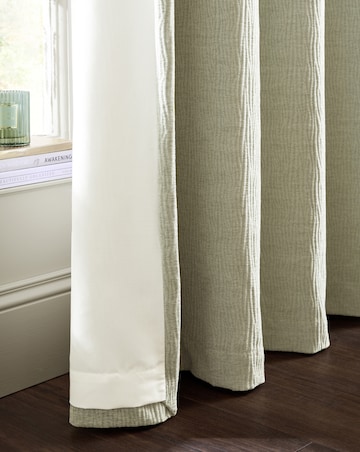 Catherine Lansfield Crinkle Chenille Curtains