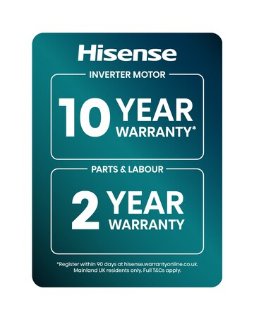 Hisense 3i 11kg 1400rpm KitchenFit Washing Machine White