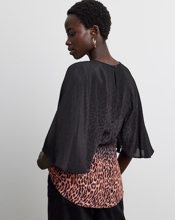 Joanna Hope Leopard Print Blouse
