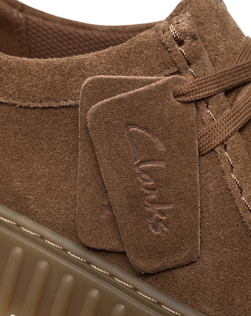 Clarks Torhill Lo Suede Shoe - Light Brown