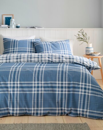 Catherine Lansfield Kelso Check Duvet Cover Set