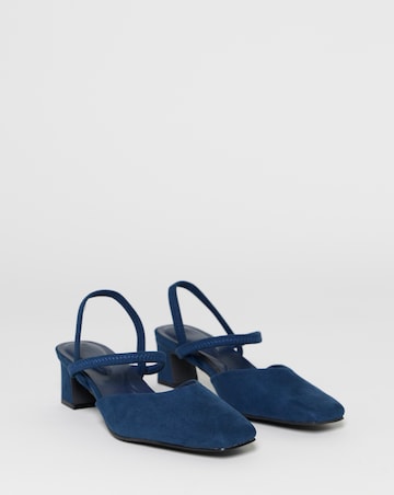 Lita Slingback Block Heel Shoes - Wide Fit (E)