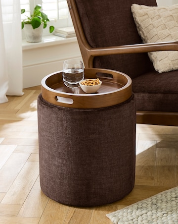 Ellen Tray Lid Storage Footstool