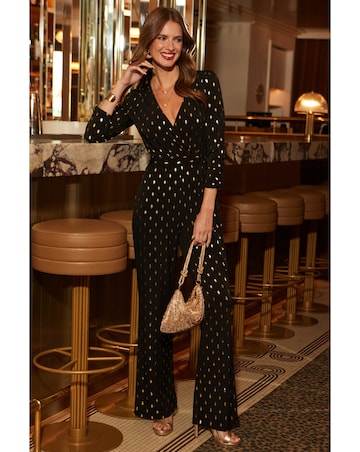 Sosandar Fleck Print Jumpsuit