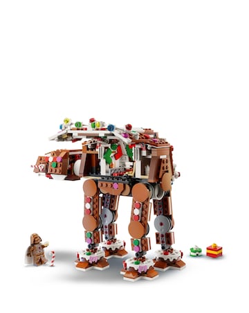 LEGO Gingerbread AT AT with minifigure