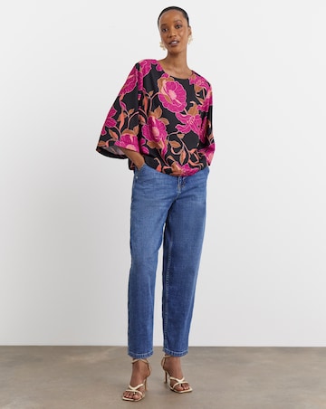 Joanna Hope Printed Crepe Blouse