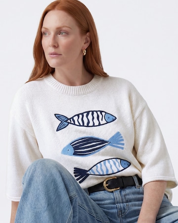 Embroidered Knitted Jumper