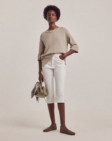 Anthology White Capri Jeans