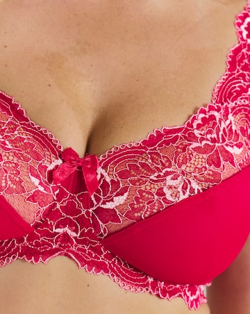 Pretty Secrets (2 Pack) Ella Lace Non Wired Full Cup Bras (C-F) Pink Multi