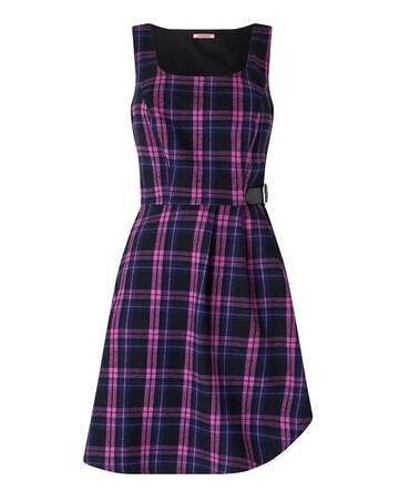 Joe Browns Rita Check Buckle Detail Mini Dress