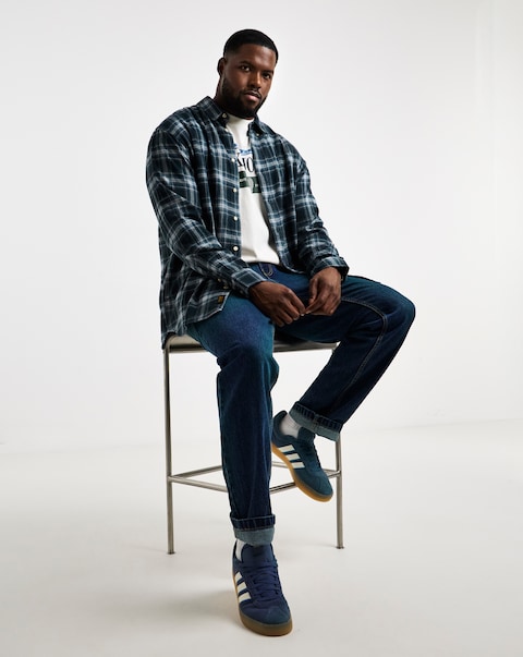 Jack & Jones Field Check Shirt - Navy Multi