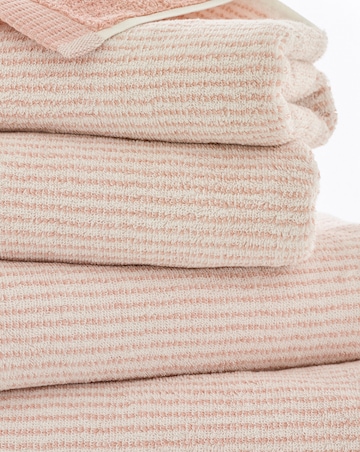 The Lyndon Company Willow Weave Striped 100% Cotton Towel
