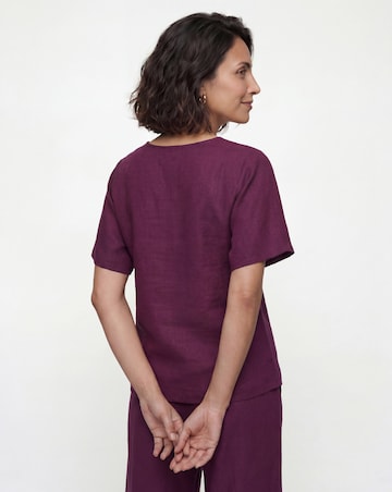 Linen Mix Metal Trim Tunic