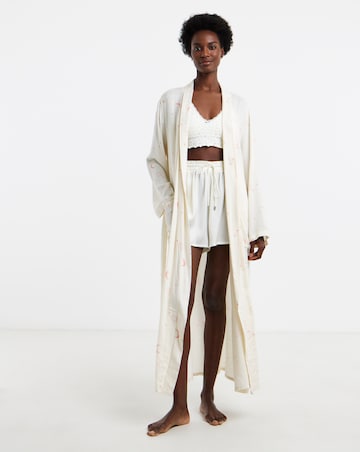 Celestial Linen Maxi Dressing Gown