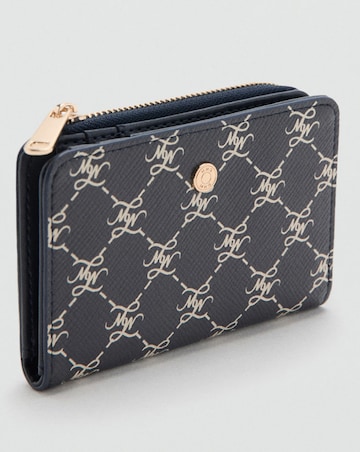 Mango Medium Wallet With Logo Print