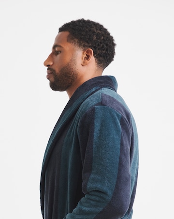 Stripe Fleece Dressing Gown