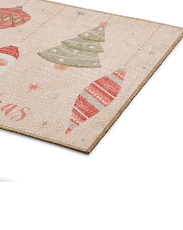 Christmas Baubles Washable Runner