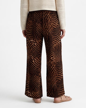 Spun Viscose Wide Leg Trouser