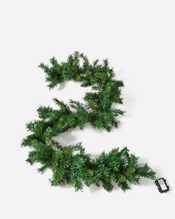 Pre-Lit Malmo Pine Garland - 1.8m