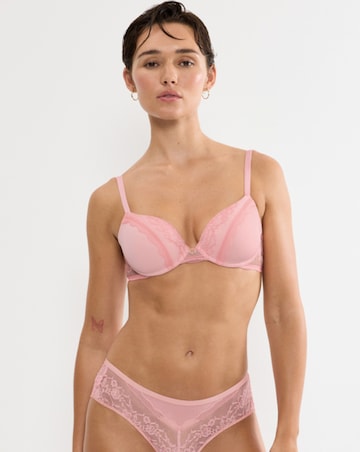 Triumph Comfort Allure Padded Plunge Bra Pink