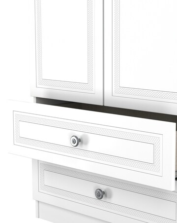 Richmond Triple Wardrobe with 2 Drawers