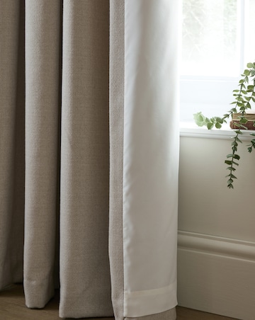 Catherine Lansfield Brushed Texture Ruffle Top Curtains