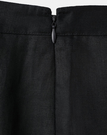 Mango Linen Midi Skirt