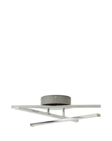 ValueLights Infinity IP44 Chrome 3 Arm Adjustable Ceiling Light