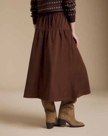 Julipa Cord Midi Skirt