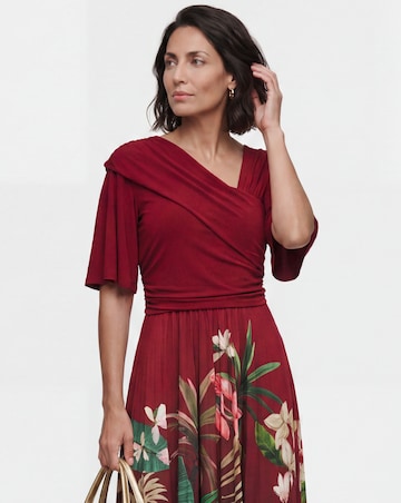 Joanna Hope Pleated Jersey Dress
