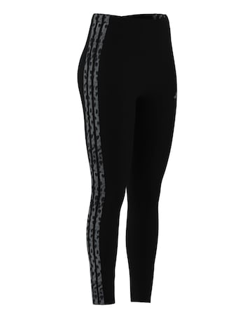 adidas 3 Stripe Leopard Print Legging