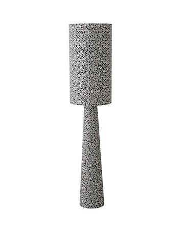 ValueLights Bertie Leopard Print Midi Floor Lamp