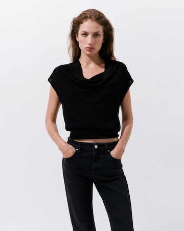 Mango Sienna Crop Flared Jean