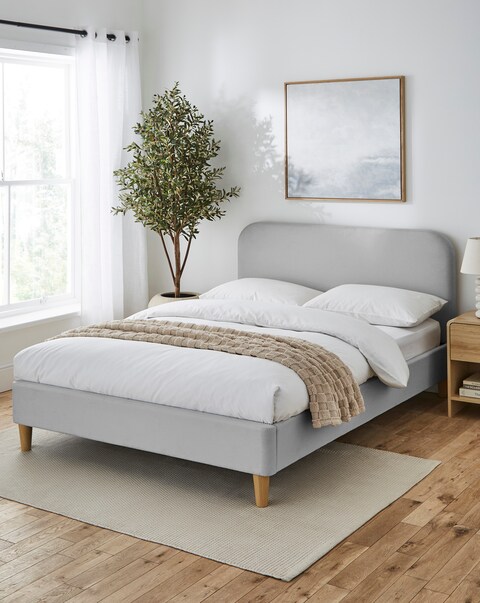 Emery Fabric Bedframe with mattress